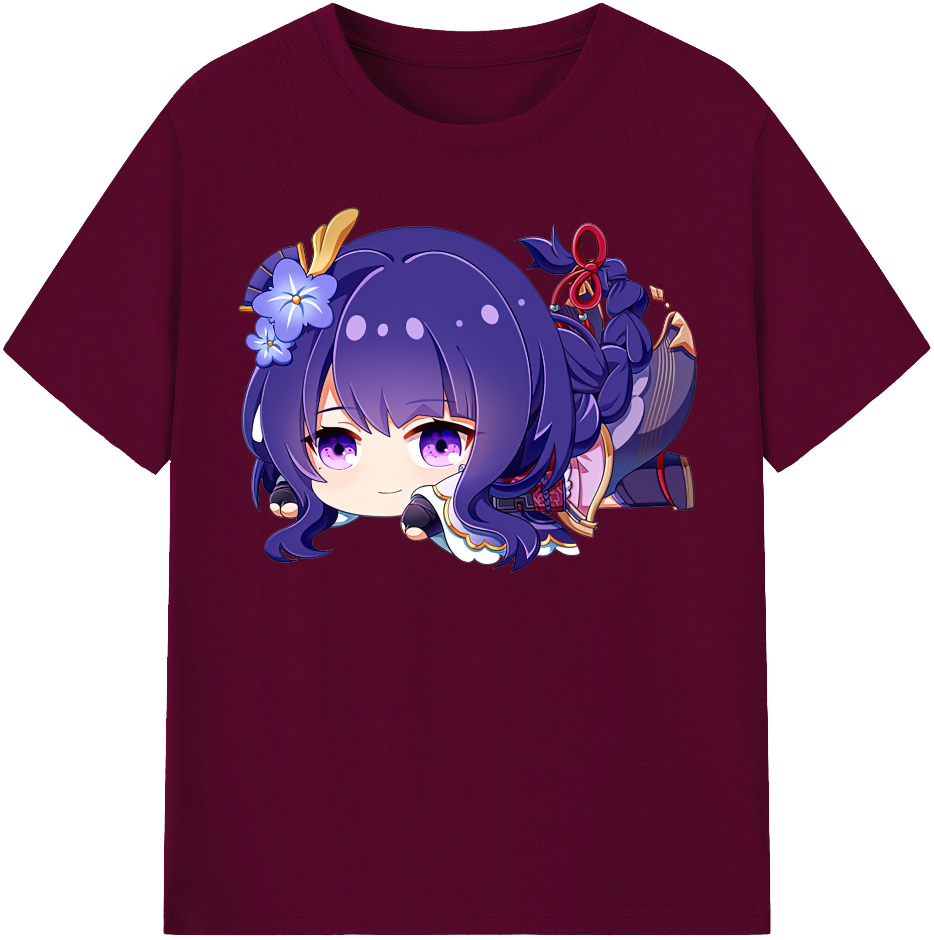 げんし神 雷電将軍 らいでんしょうぐん genshin Raiden Shogun レディースカジュアルプリントTシャツ（綿100％）